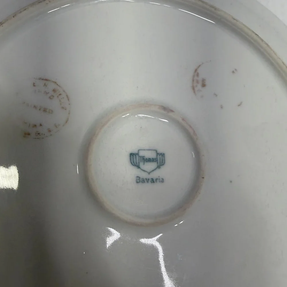 Bareuther Waldsassen Thomas Bavaria Forget Me Not Tea Cup Saucer Plate Set 3pc